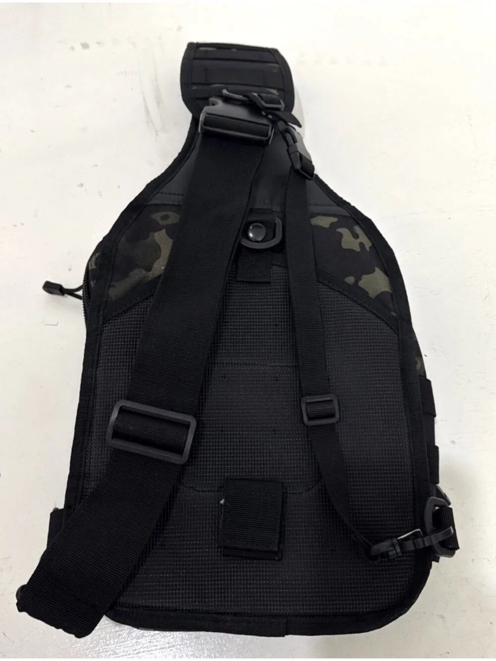 Tactical Sling Backpack Bag Molle Crossbody Shoulder Camo Black Bags Men